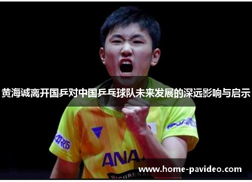 黄海诚离开国乒对中国乒乓球队未来发展的深远影响与启示